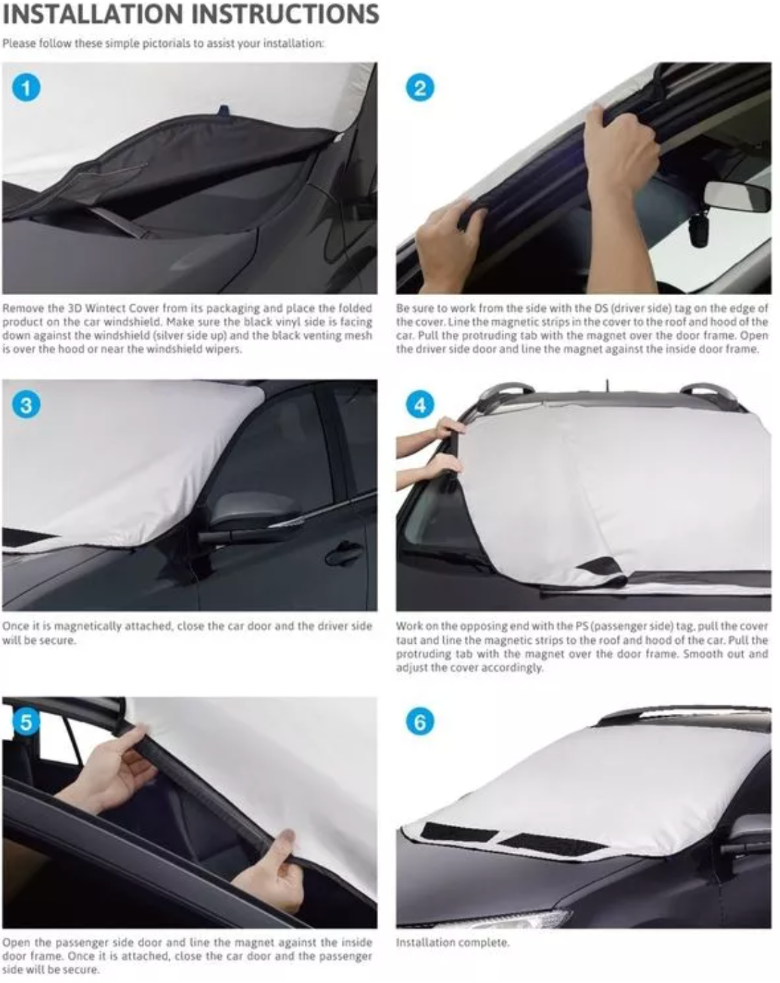 3D MAXpider Size B 3D Wintect Windshield Cover B014KOUR68