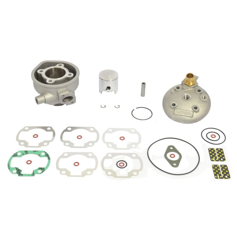 Athena 98-00 Aprilia 51 LC 50 47.6mm Bore 70cc 10mm Pin Domed Piston Big Bore Cylinder Kit w/Head 072400
