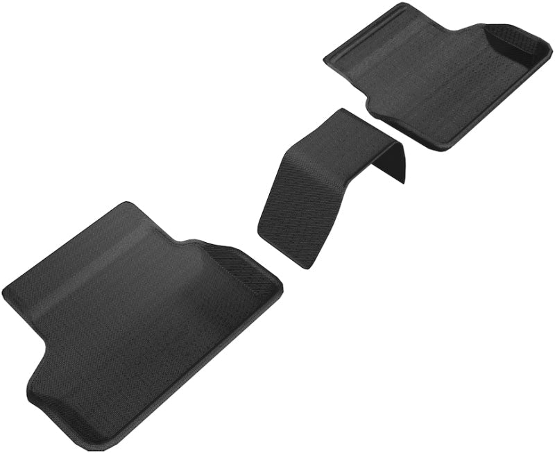 3D MAXpider 2017-2020 BMW 5 Series G30/G31 Kagu 2nd Row Floormats - Black L1BM08421509
