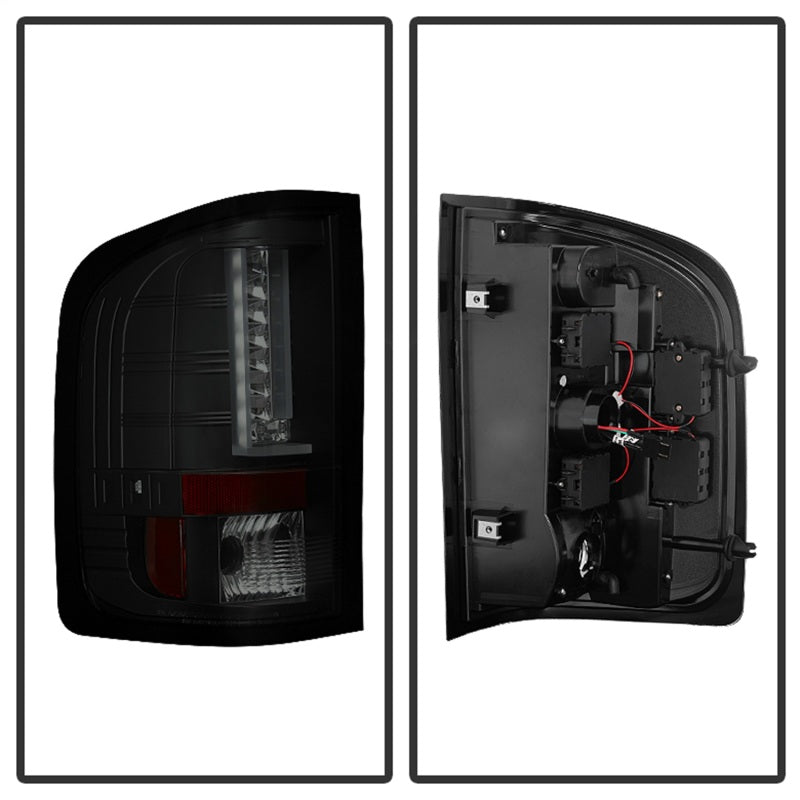 Spyder 07-13 Chevy Silverado (Exc 2010 Model) Verison 2 LED Tail Lights ALT-YD-CS07V2-LED-BSM 5082626