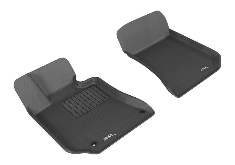 3D MAXpider 2010-2012 Mercedes-Benz E-Class Coupe C207 Kagu 1st Row Floormat - Black L1MB05211509