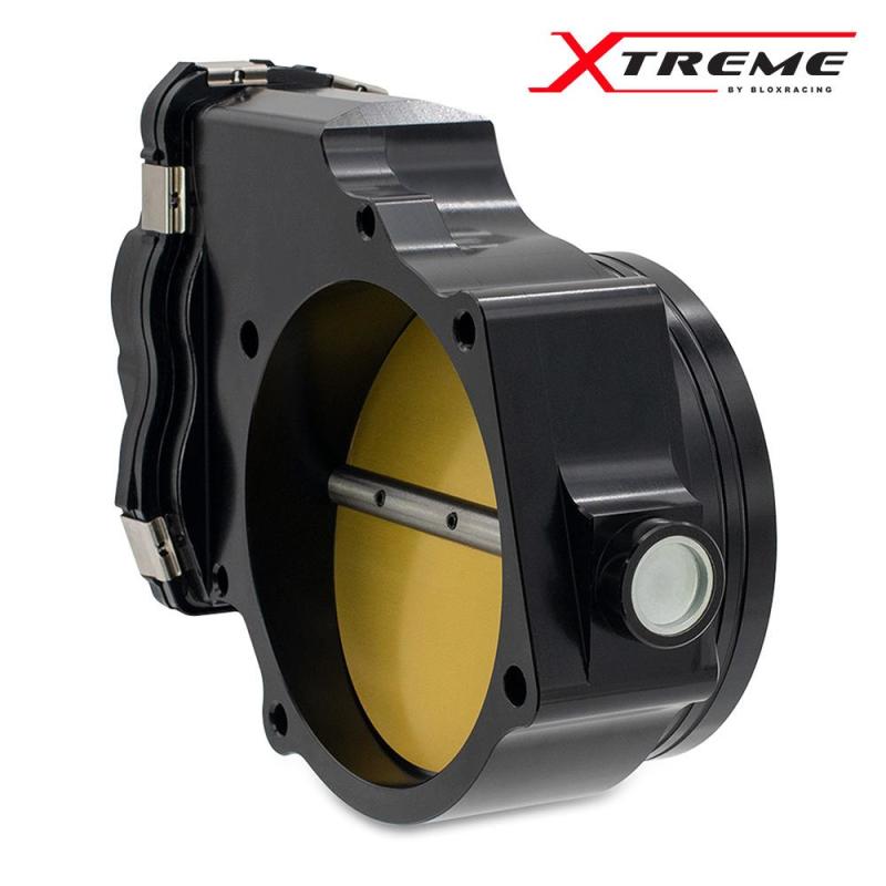 BLOX Racing 2015+ Dodge Hellcat / Jeep Trackhawk 6.2L 105mm Electronic Billet Throttle Body - Black BXIM-00255-BK