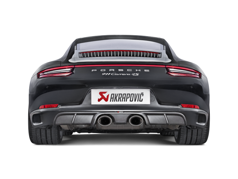 Akrapovic 16-17 Porsche 911 Carrera S/4/4S/GTS (991.2) Slip-On Line (Titanium) w/ Titanium Tips S-PO/TI/5H