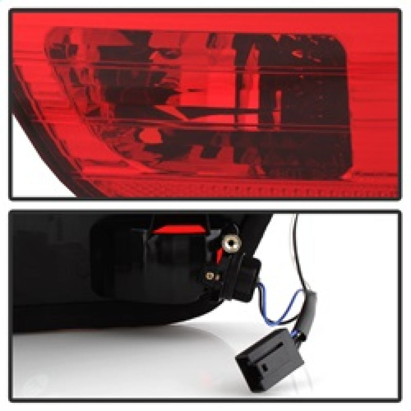 Spyder BMW E53 X5 00-06 4PCS Euro Style Tail Lights- Red Clear ALT-YD-BE5300-RC 5000835