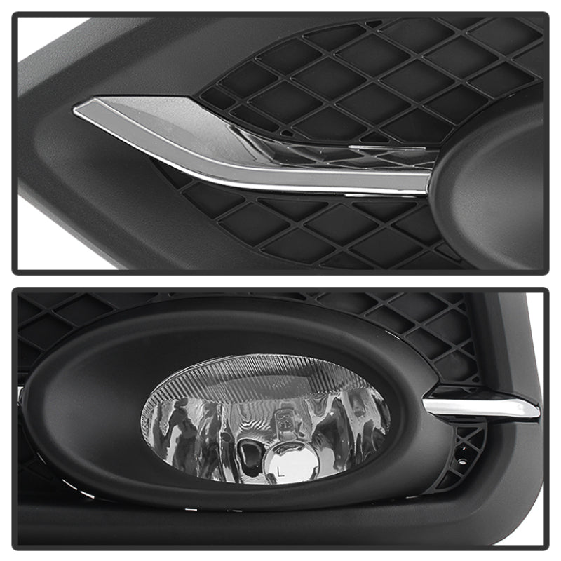 Spyder Honda Civic 2014-2015 2Dr/Coupe (EX Model Only)OEM Fog Light W/Switch- Clear FL-HC2014-2D-C 5080226