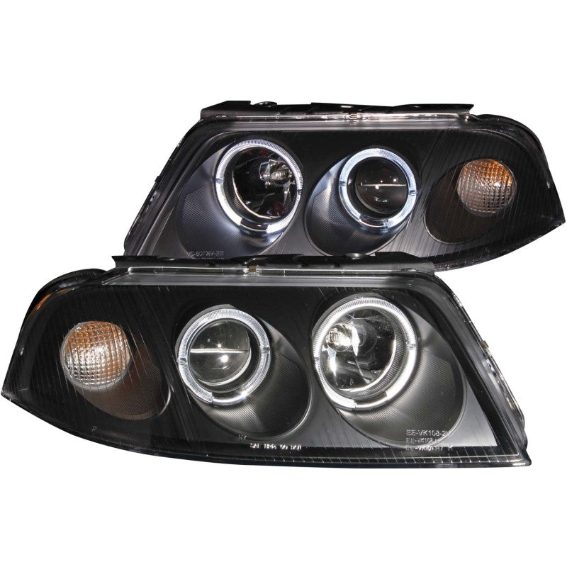 Anzo 2001-2005 Volkswagen Passat Projector Headlights w/ Halo Black