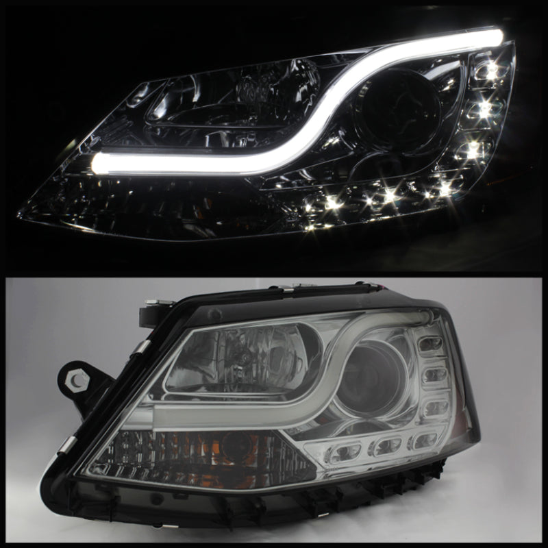 Spyder Volkswagen Jetta 11-14 Projector Headlights Halogen Light Tube DRL Smke PRO-YD-VJ11-LTDRL-SM 5073655