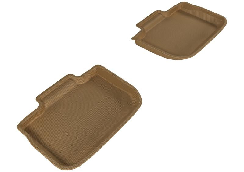 3D MAXpider 2011-2020 Dodge/Chrysler Charger/300/300C Kagu 2nd Row Floormats - Tan L1DG01421502