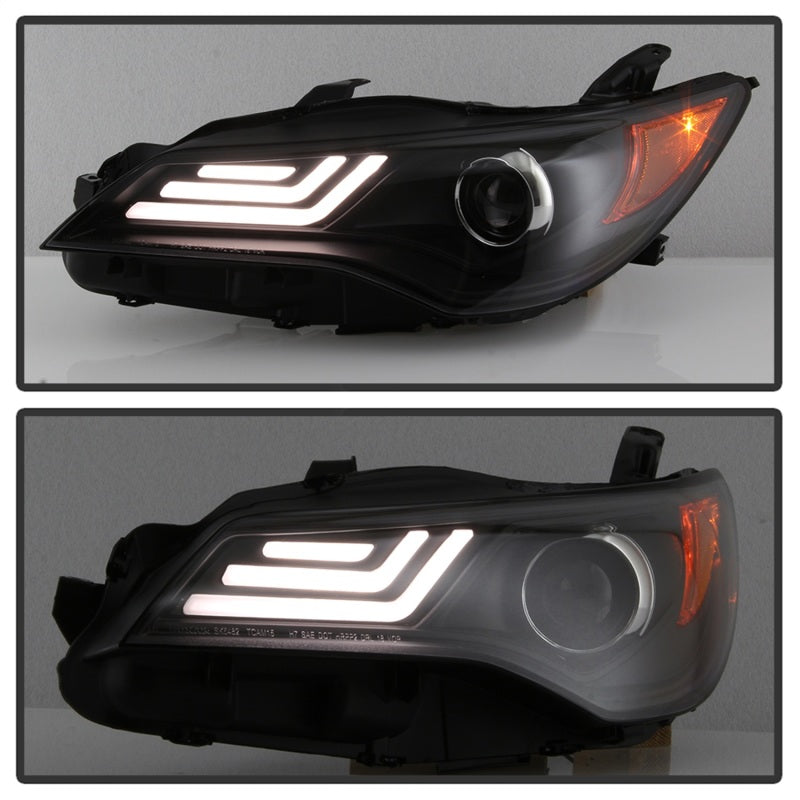 Spyder 15-17 Toyota Camry Projector Headlights - Black (PRO-YD-TCAM15-LB-BK) 5085382