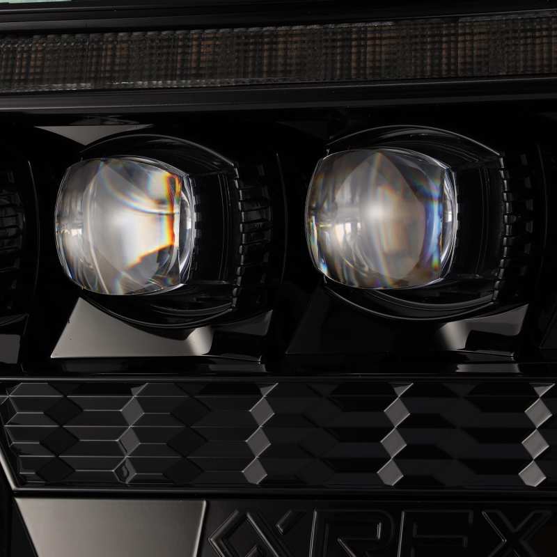 AlphaRex 12-15 Toyota Tacoma NOVA LED Proj Headlights Plank Alpha Blk w/Activ Light/Seq Signal/DRL 880752 *Discontinued
