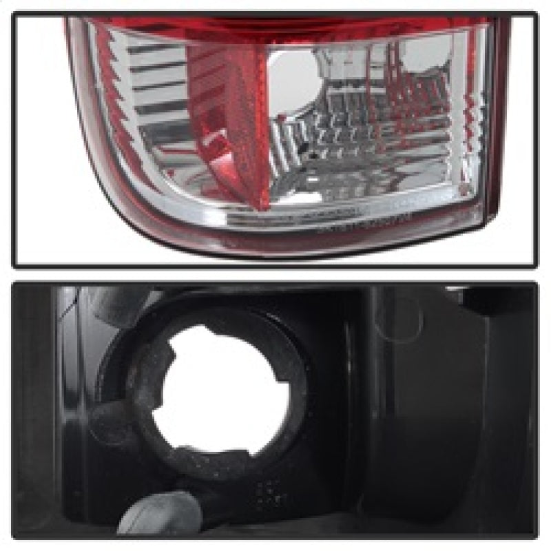 Spyder 97-03 Ford F150 Stylsd. F250 V3 Light Bar LED Tail Lights - Red/Clr ALT-YD-FF15097V3-LBLED-RC 5084453