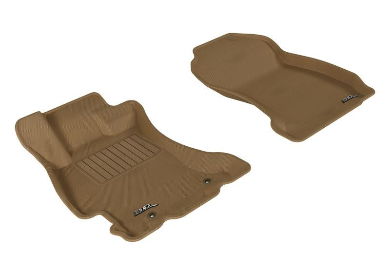3D MAXpider 2014-2018 Subaru Forester Kagu 1st Row Floormat - Tan L1SB00911502
