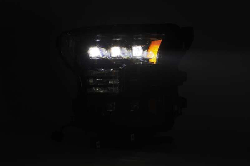 AlphaRex 17-20 Ford Raptor NOVA LED Proj Headlights Plank Style Matte Black w/Activ Light/Seq Signal 880152 *Discontinued