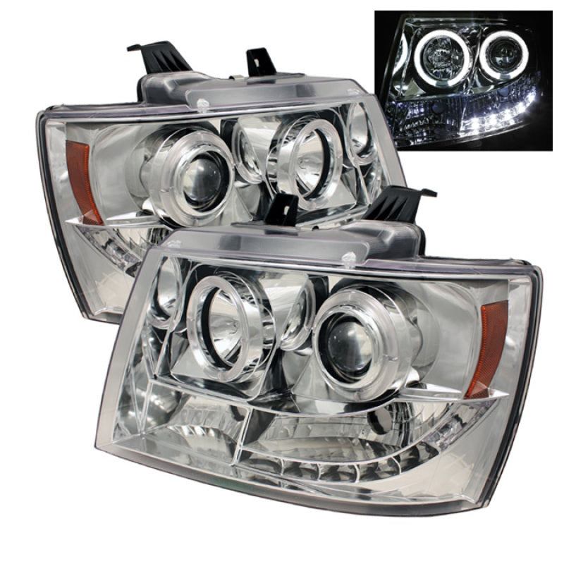Spyder Chevy Suburban 1500 Projector Headlights LED Halo LED Chrome PRO-YD-CSUB07-HL-C 5009654