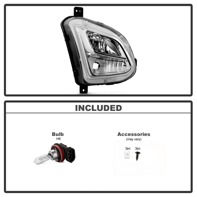 SPYDER OEM Style Fog Light 18-20 Chevy Equinox - Right - Passenger Side (FL-CEQ18-R) 9051005