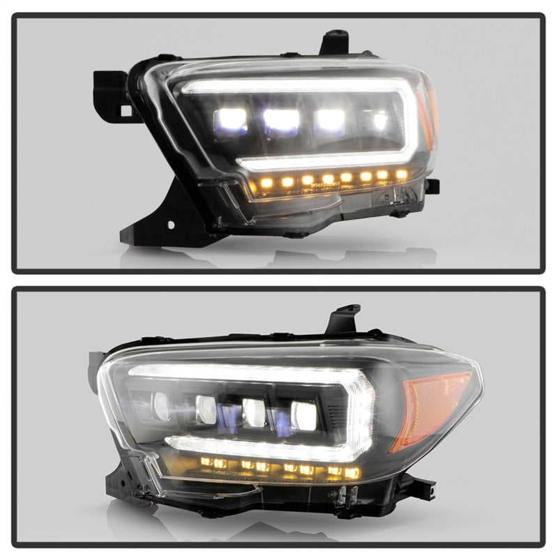 Spyder 16-20 Toyota Tacoma Halogen Model Only High-Power LED Headlights - Black PRO-YD-TT16HALAP-BK 5088376