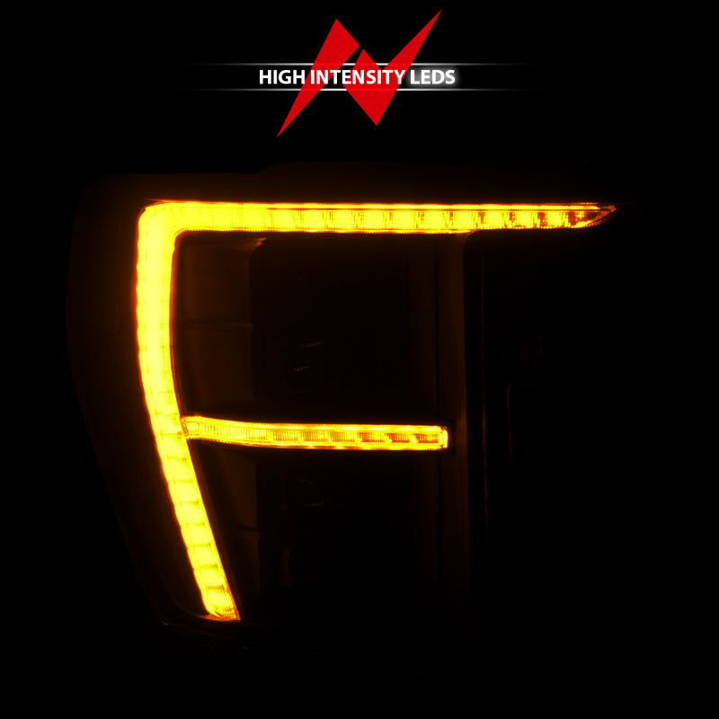 ANZO 21-23 Ford F-150 (w/Factory Halogen) Z-Series Full LED Proj Headlights - Pass. Side ONLY 111593X-R
