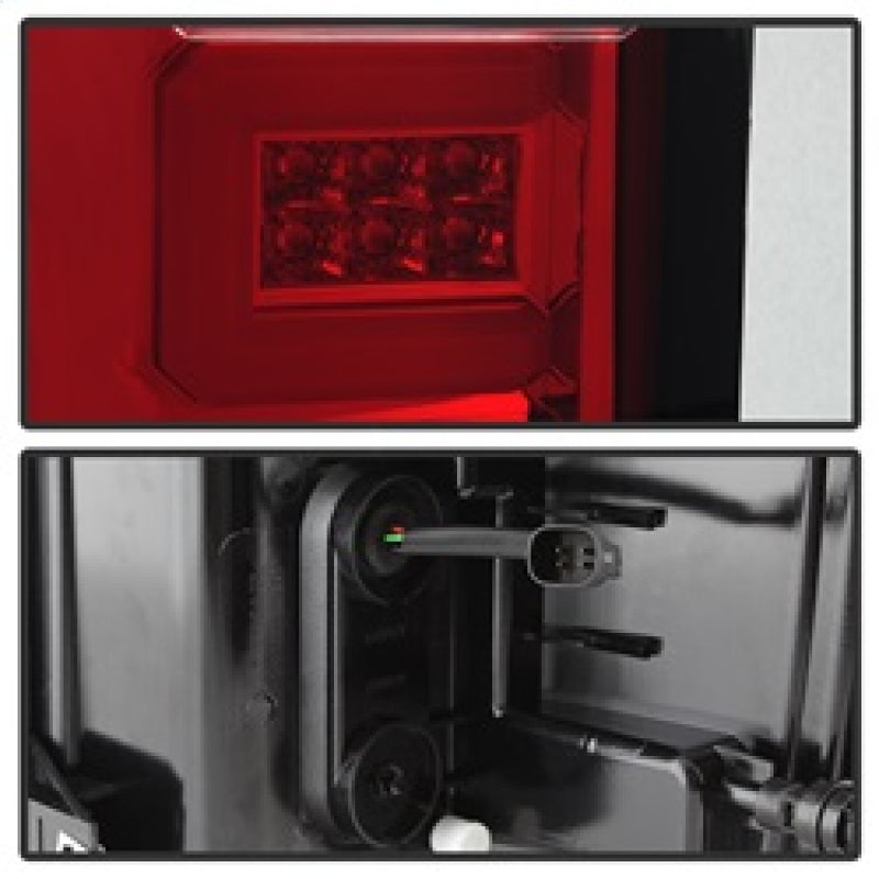 Spyder Chevy Silverado 2016-2017 Light Bar LED Tail Lights - Red Clear ALT-YD-CS16-LED-RC 5083753