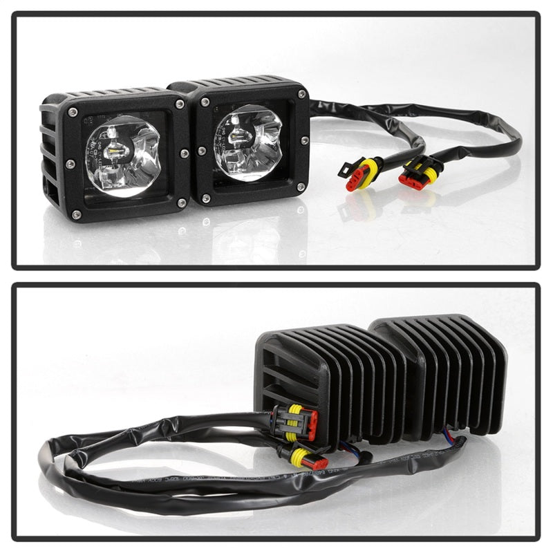 Spyder Dodge Ram 2013-2018 1500 Only Full LED Fog Lights W/Bracket and Universial Switch- Clear 9045424