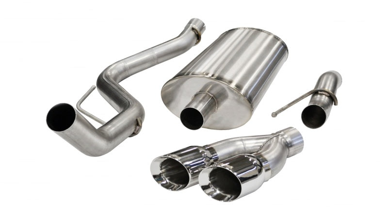 Corsa Performance 11-13 Ford F-150 Raptor 6.2L V8 Polished Sport Cat-Back Exhaust