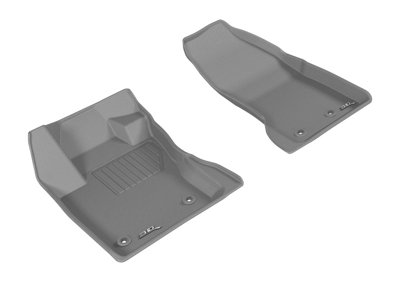 3D MAXpider 2015-2020 Jeep Renegade Kagu 1st Row Floormat - Gray L1JP01311501