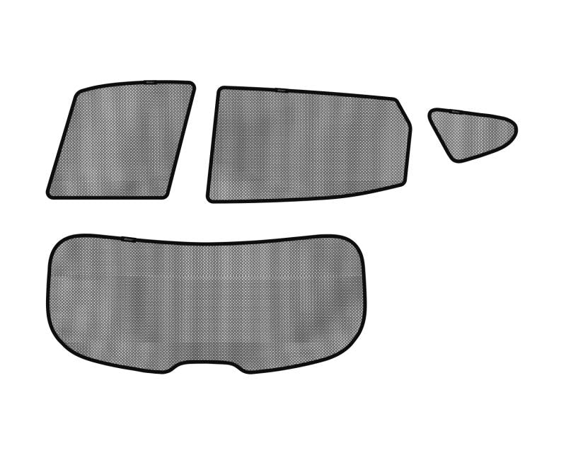 3D MAXpider 2013-2018 Hyundai Santa Fe Black Sun Shades - Complete Set S1HY0280
