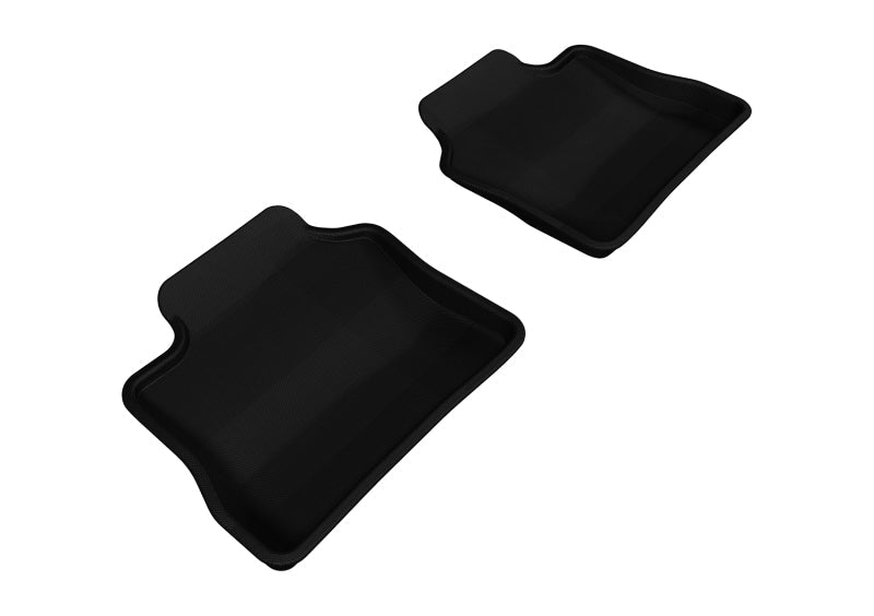 3D MAXpider 2010-2016 Porsche Panamera Kagu 2nd Row Floormats - Black L1PO00621509