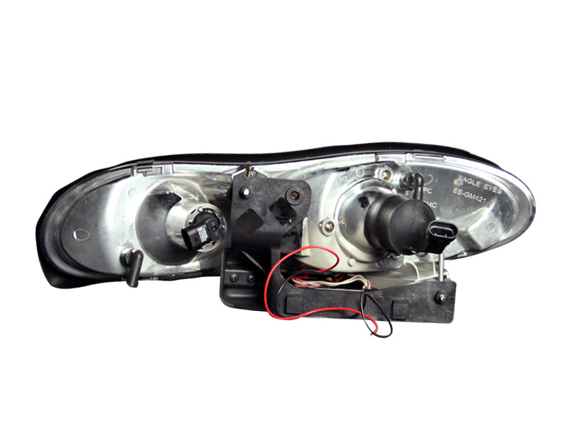 Anzo 1998-2002 Chevrolet Camaro Projector Headlights w/ Halo Black