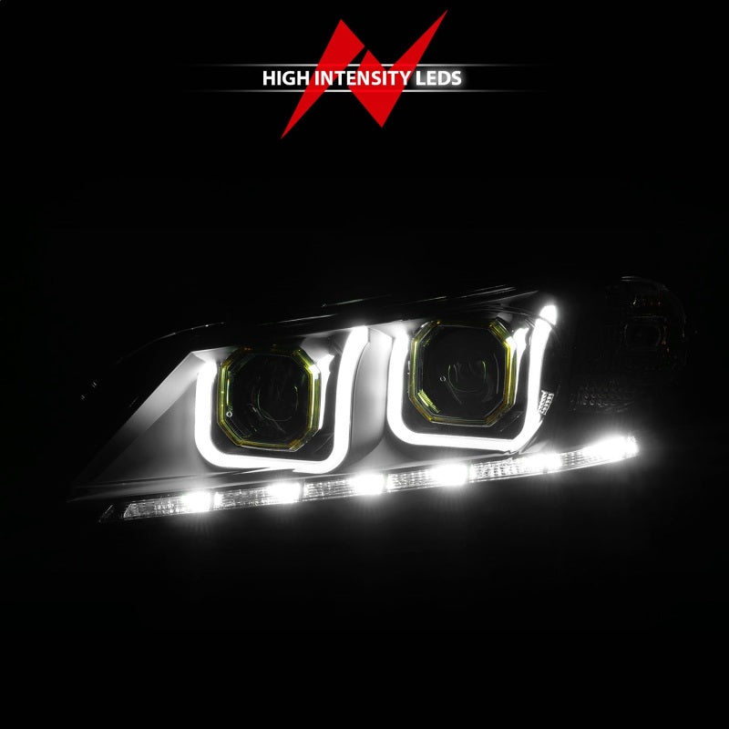 Anzo 2013-2015 Honda Accord Projector Headlights w/ U-Bar Black