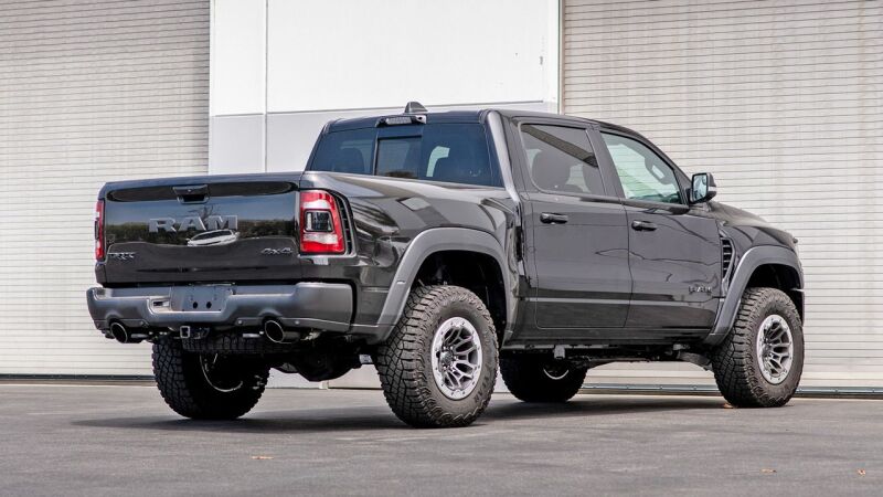 Borla 21-22 Dodge RAM 1500 TRX 6.2L V8 4WD CCSB 5in. Black Chrome-Plated Optional Tips - 304SS 60718BC