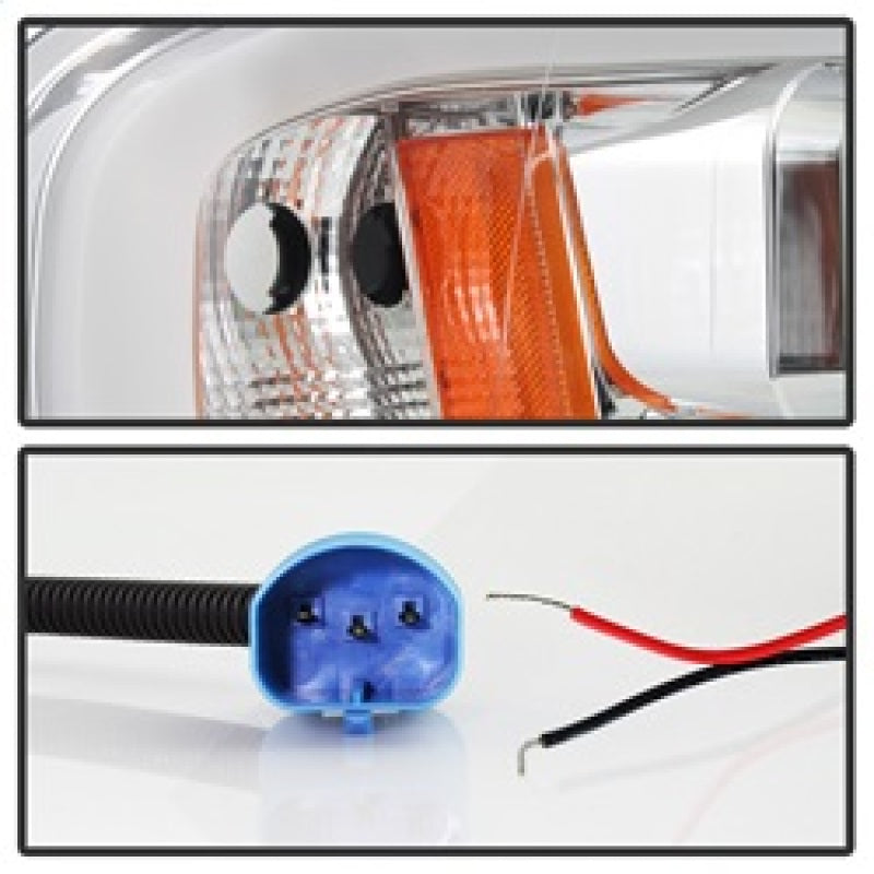 Spyder Dodge Ram 1500 02-05 V2 Projector Headlights - Light Bar DRL - Chrome PRO-YD-DR02V2-LB-C 5084613