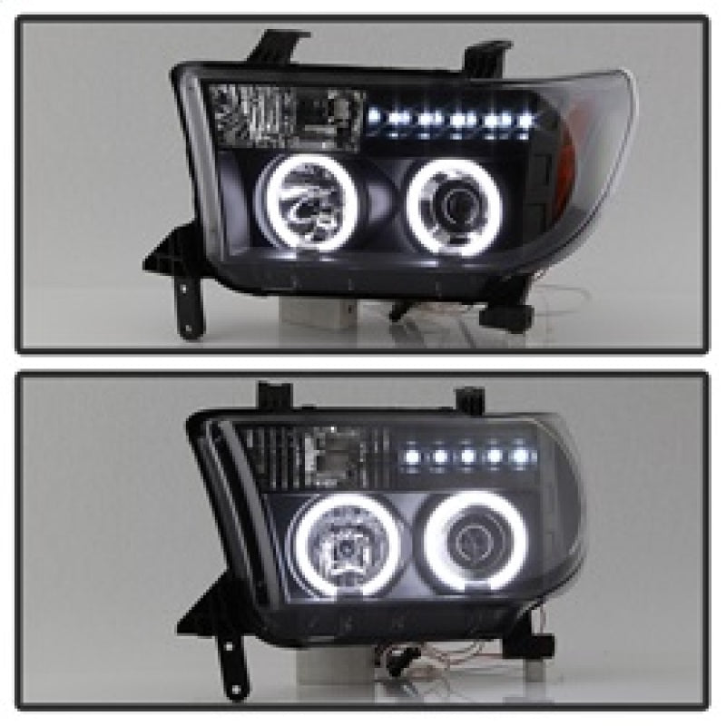 Spyder Toyota Tundra 07-13 Projector Headlights CCFL Halo LED Blk PRO-YD-TTU07-CCFL-BK 5030306