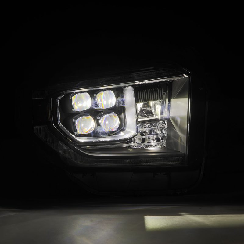 AlphaRex 14-21 Toyota Tundra NOVA-Series LED Proj Headlights Blk w/Actv Light & Seq. Sig + DRL 880833 *Discontinued
