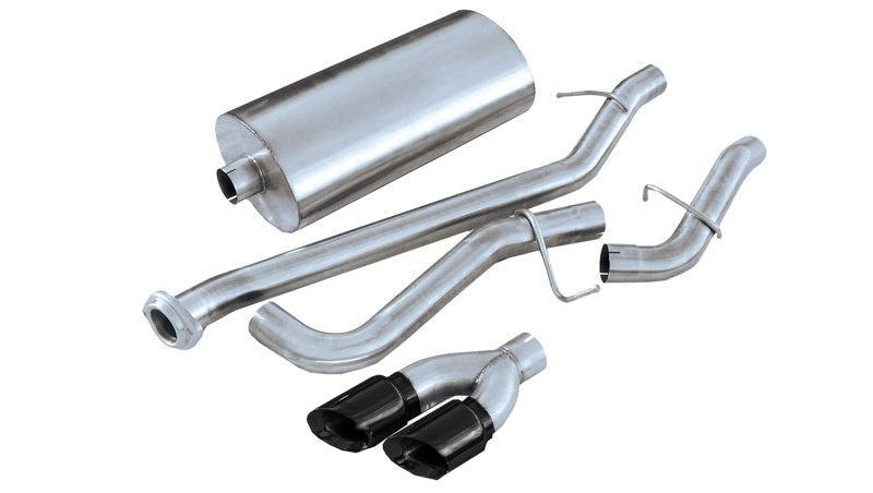 Corsa 99-06 GMC Sierra 4.8L V8 3in Cat-Back Single Side w Twin 4in Black Pro-Series Tips 14260BLK