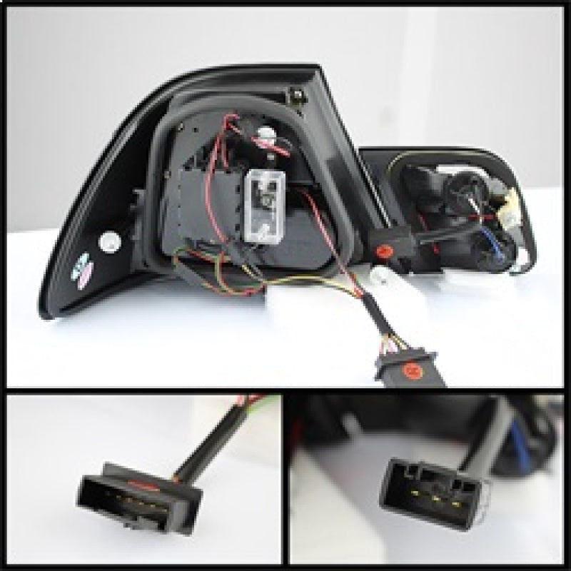 Spyder BMW E46 00-03 2Dr Coupe Light Bar LED Tail Lights Red Clear ALT-YD-BE4600-LBLED-RC 5073822