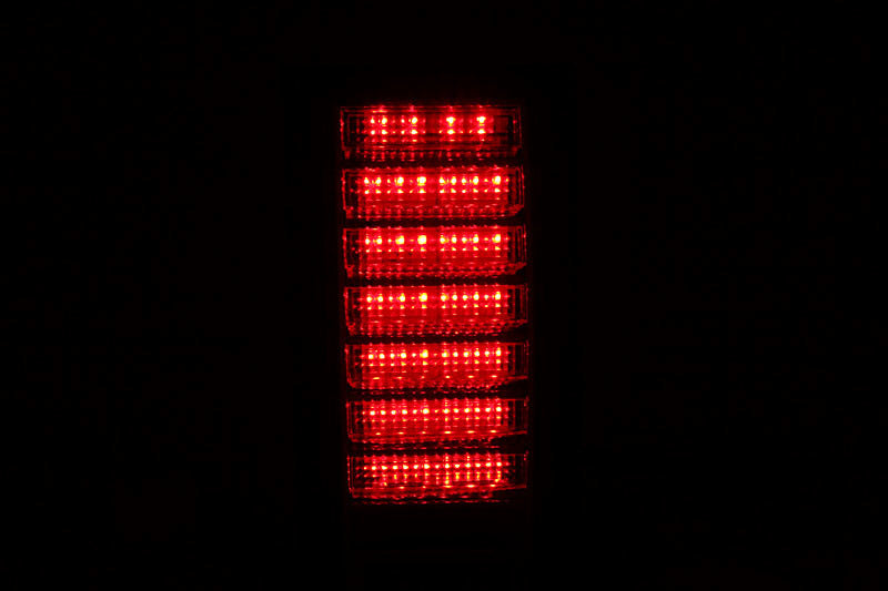 Anzo 2003-2009 Hummer H2 LED Tail lights Red/Clear