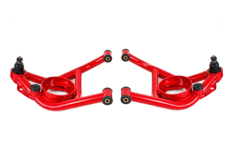 BMR Suspension BMR 70-81 Chevrolet Camaro A-Arms Lower Delrin Bushings Std Ball Joint - Red AAL321R