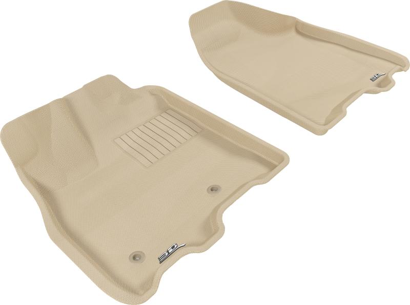 3D MAXpider 2013-2020 Toyota Sienna Kagu 1st Row Floormat - Tan L1TY13111502