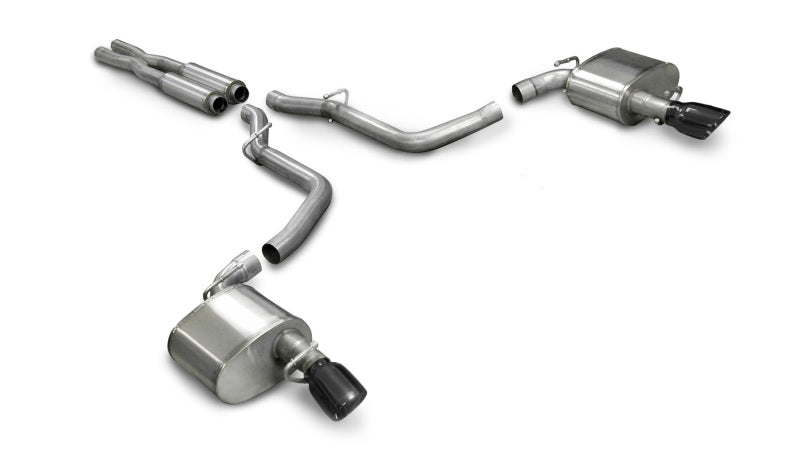 Corsa Performance 05-10 Dodge Charger SRT-8 6.1L V8 Black Xtreme Cat-Back Exhaust