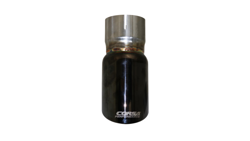 Corsa Single Universal 2.5in Inlet / 3in Outlet Black PVD Pro-Series Tip Kit TK001BLK