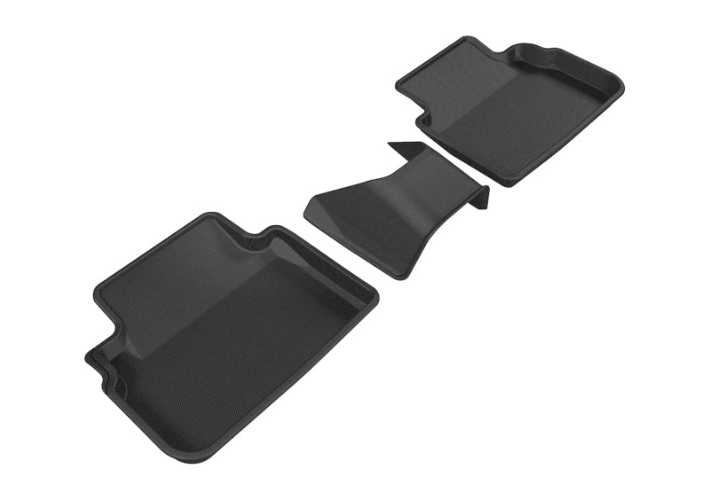 3D MAXpider 2017-2019 Subaru Impreza/Crosstrek Kagu 2nd Row Floormats - Black L1SB02221509
