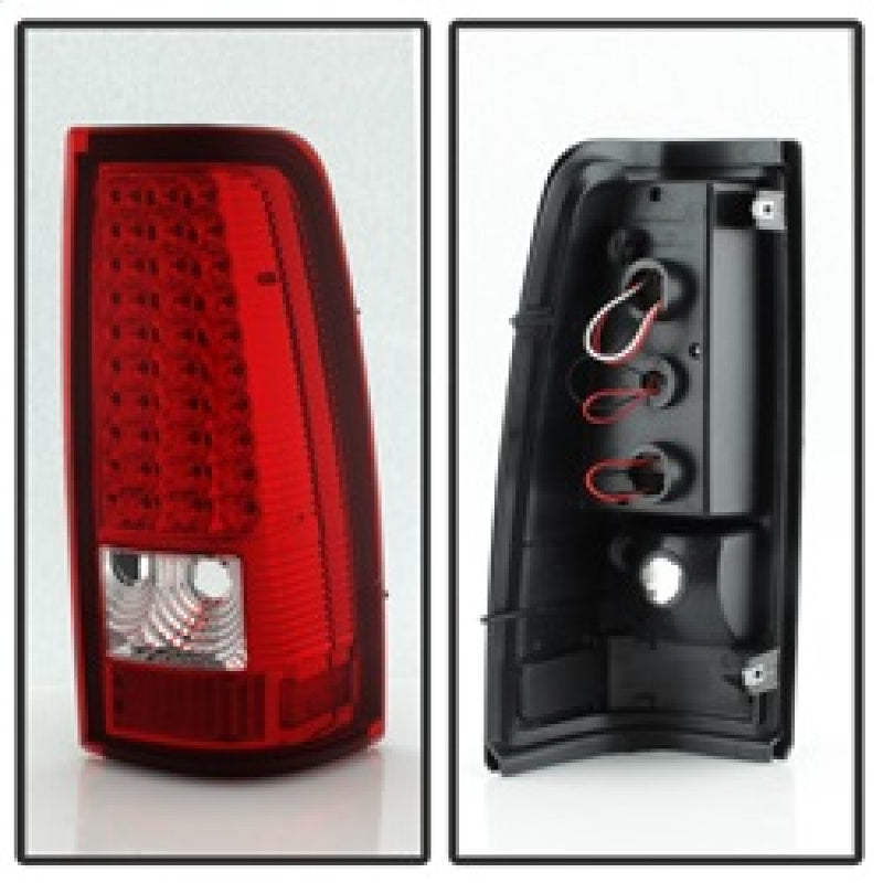 SPYDER Xtune Chevy Silverado 1500/2500/3500 03-06 LED Tail Lights Red Clear ALT-ON-CS03-LED-RC 5008787