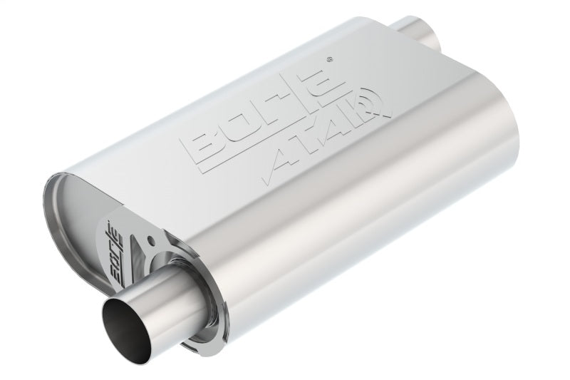 Borla CrateMuffler Stock SBC 283/327/350 ATAK 2.25in Offset/Offset 14inx4.35inx9in Oval Muffler 400847