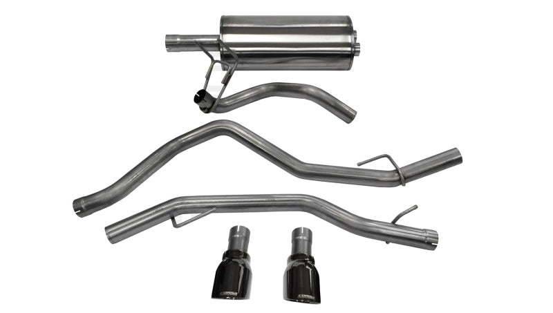 Corsa Performance 09-14 Dodge Ram 1500 4.7L/5.7L V8 Quad/Crew Cab/Short Bed Black Dual