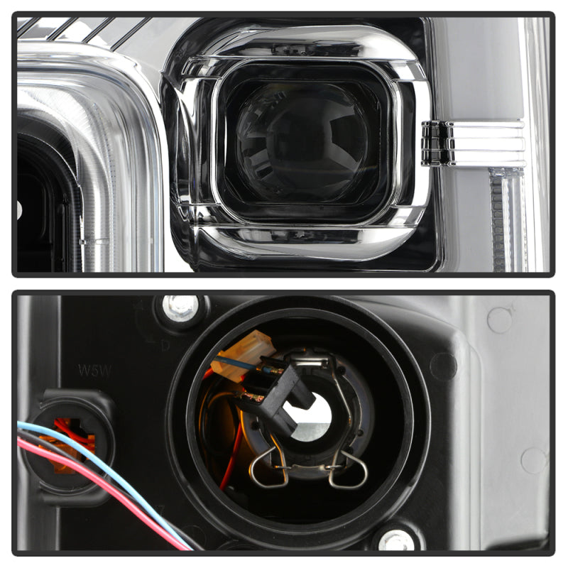 Spyder 17-18 Ford F250/F350/F450 Halogen Model Only -White Light Bar- Chrome- PRO-YD-FS17HALSI-C 5087843