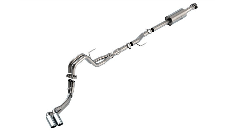 Borla F-150 2021 5.0L 4dr CC SB EC STB Lariat/KR/Platinum/LTD 3/2.25 DSE Cat-Back ATAK CHR Tips 140875