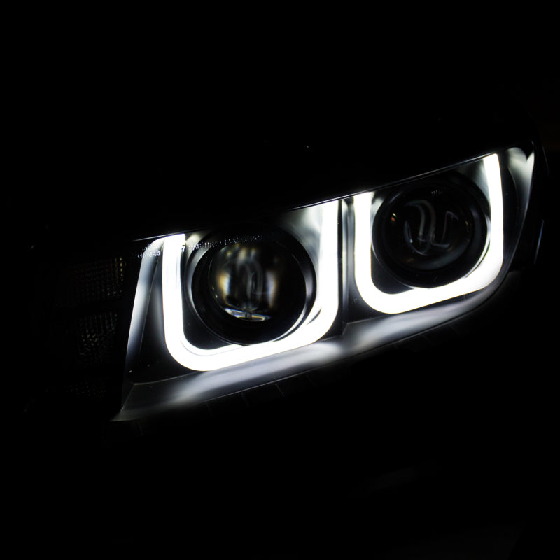 Anzo Black U-Bar Projector Headlights 2014-2015 Chevrolet Camaro