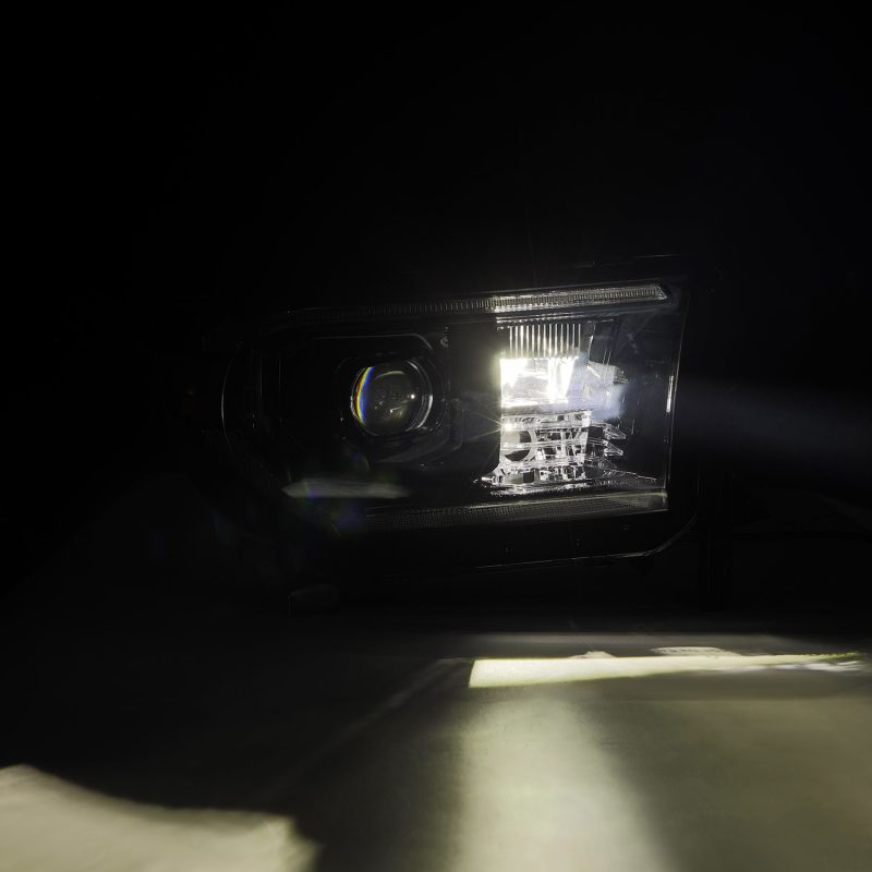 AlphaRex 07-13 Toyota Tundra / 08-17 Sequoia LUXX LED Proj HL Alpha-Blk w/Actv Light Seq. Sig + DRL 880825 *Discontinued