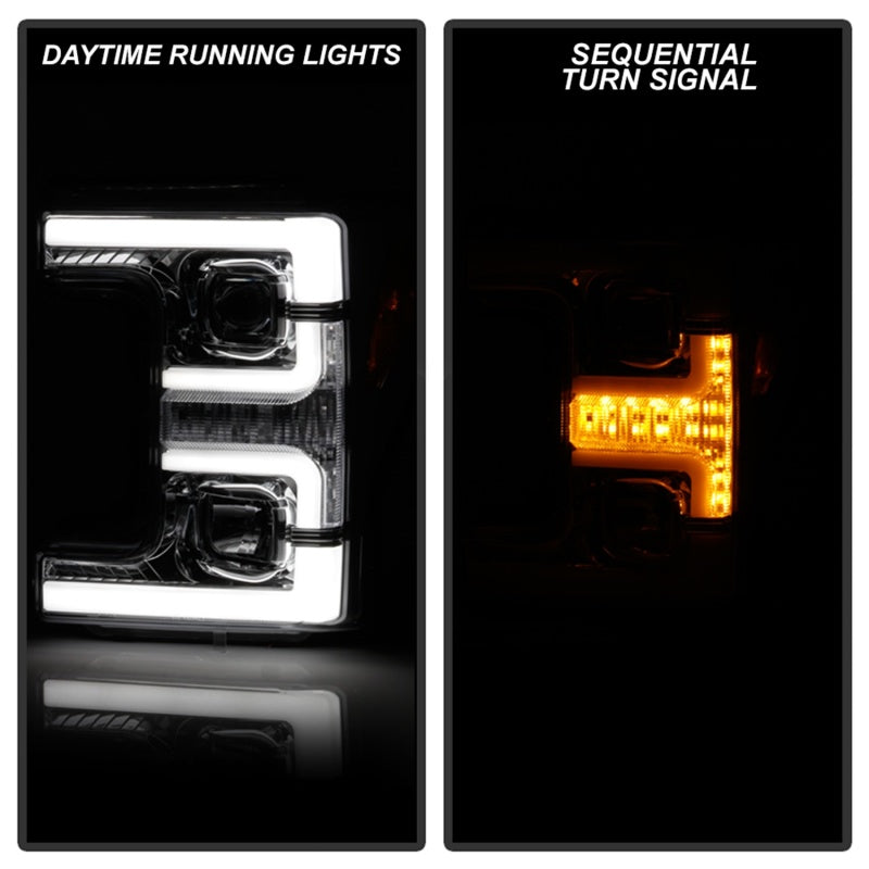Spyder Ford F-250/F-350/F450 Super Duty 17-18 Projector Headlights Chrome PRO-YD-FS17-SBSEQ-C 5086273