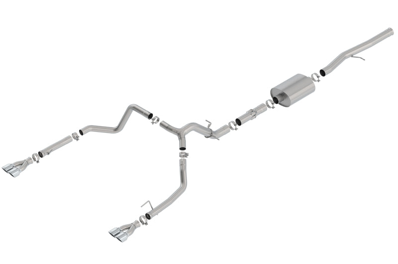 Borla 19 Chevrolet Silverado/GMC Sierra 1500 6.2L SS ATAK Catback Exhaust - Square Chrome Tips 140784